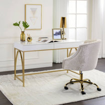 White and deals gold desk cheap